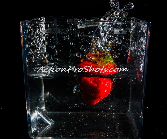 Splashing Strawberry